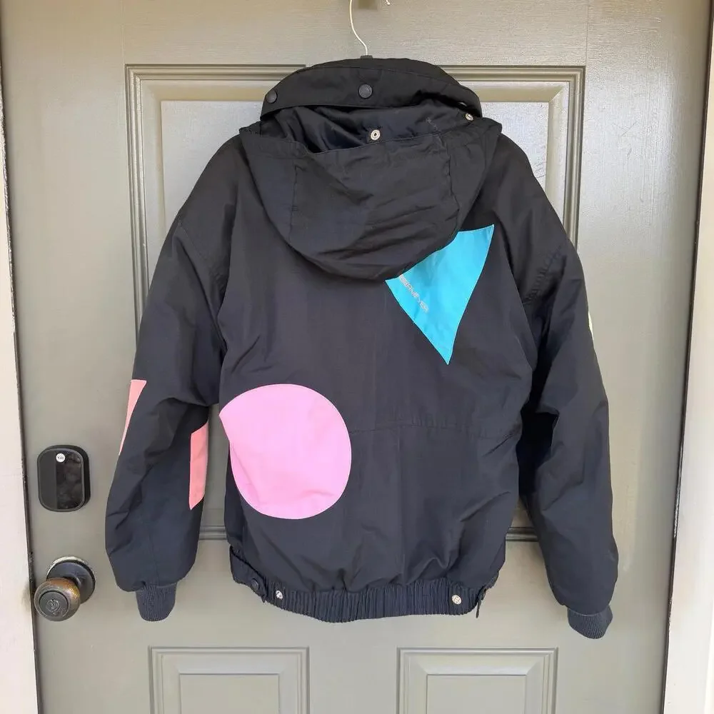 Vintage 80s/90s Obermeyer Neon Color-Block Ski Jacket ‎ Thinsulate Size 6